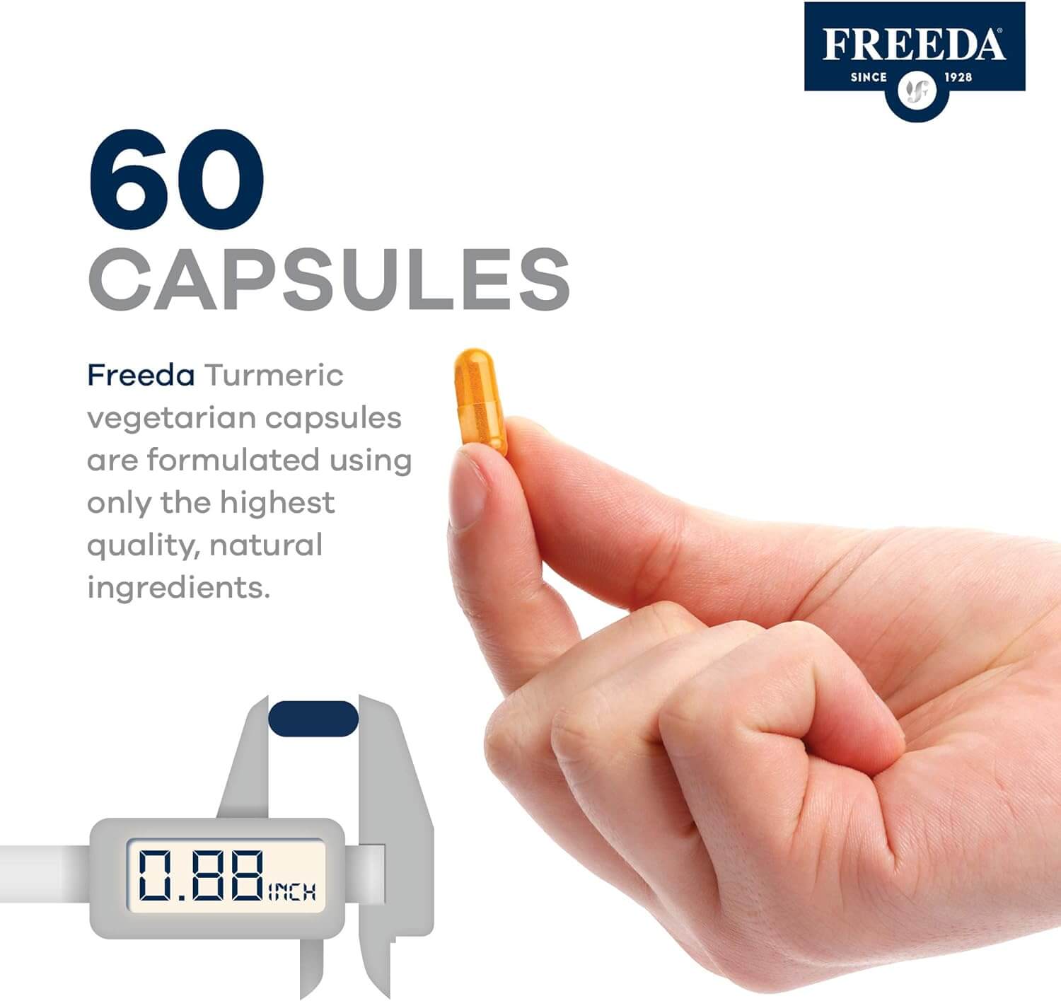 FREEDA  Turmeric Curcumin - 60 Capsules