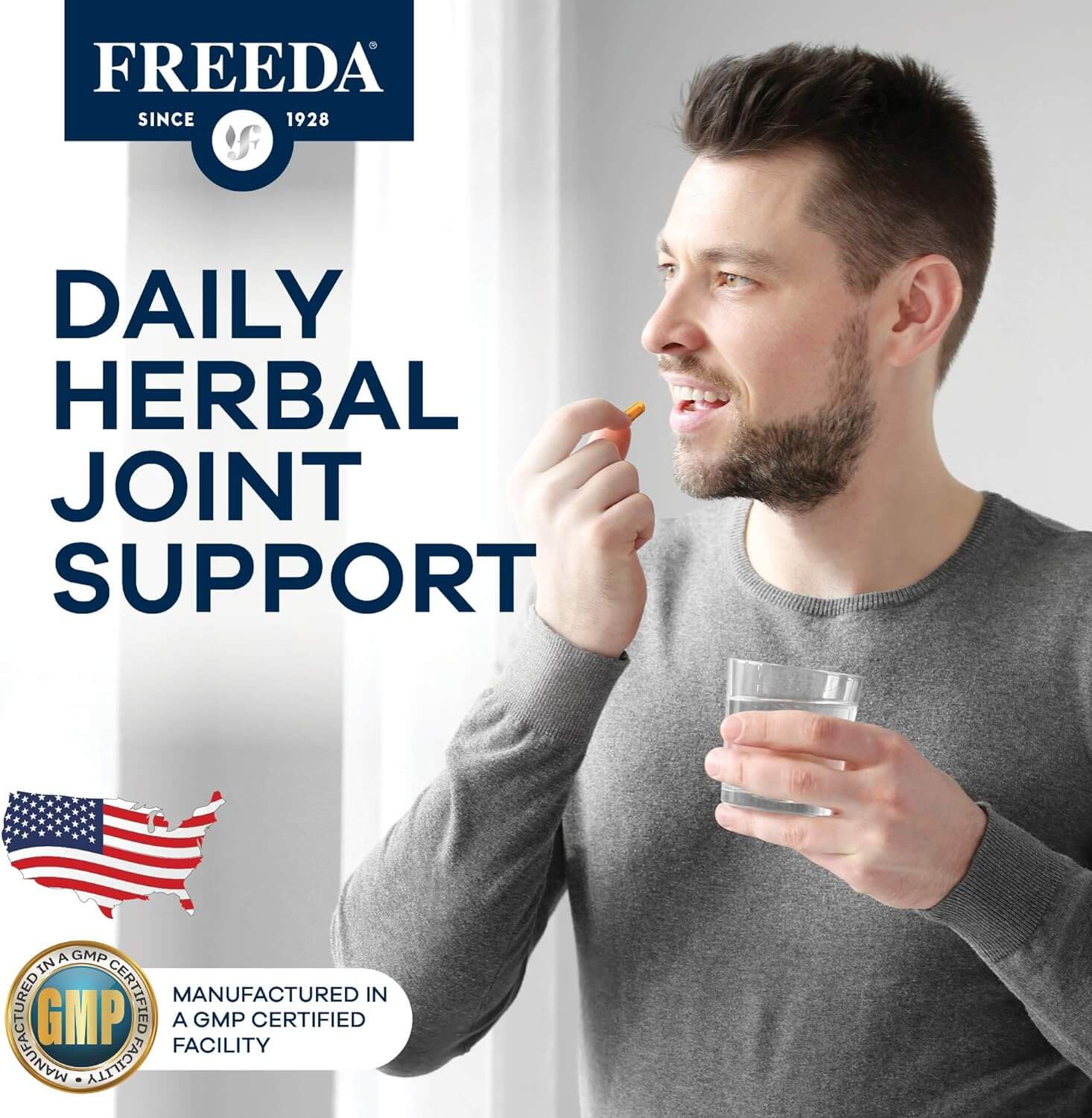 FREEDA  Turmeric Curcumin - 60 Capsules