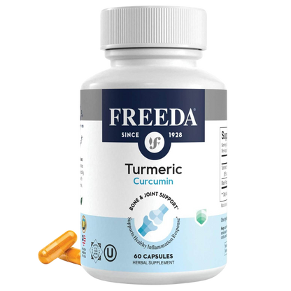 FREEDA  Turmeric Curcumin - 60 Capsules