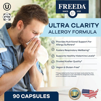 FREEDA  Ultra Clarity Allergy Support- 90 Capsules