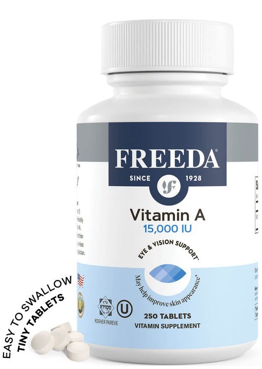 FREEDA  Vitamin A Palmitate 15000 IU - 250 Tiny Tablets
