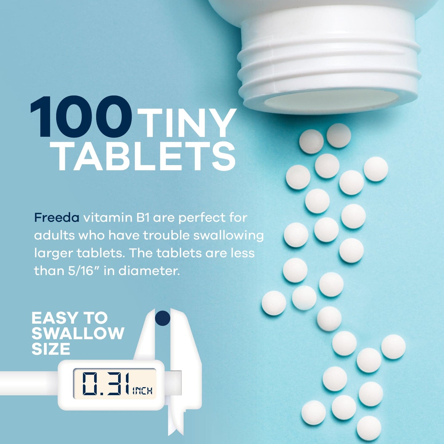 FREEDA  Vitamin B1 (Thiamin HCL) 100 mg - 100 Tablets