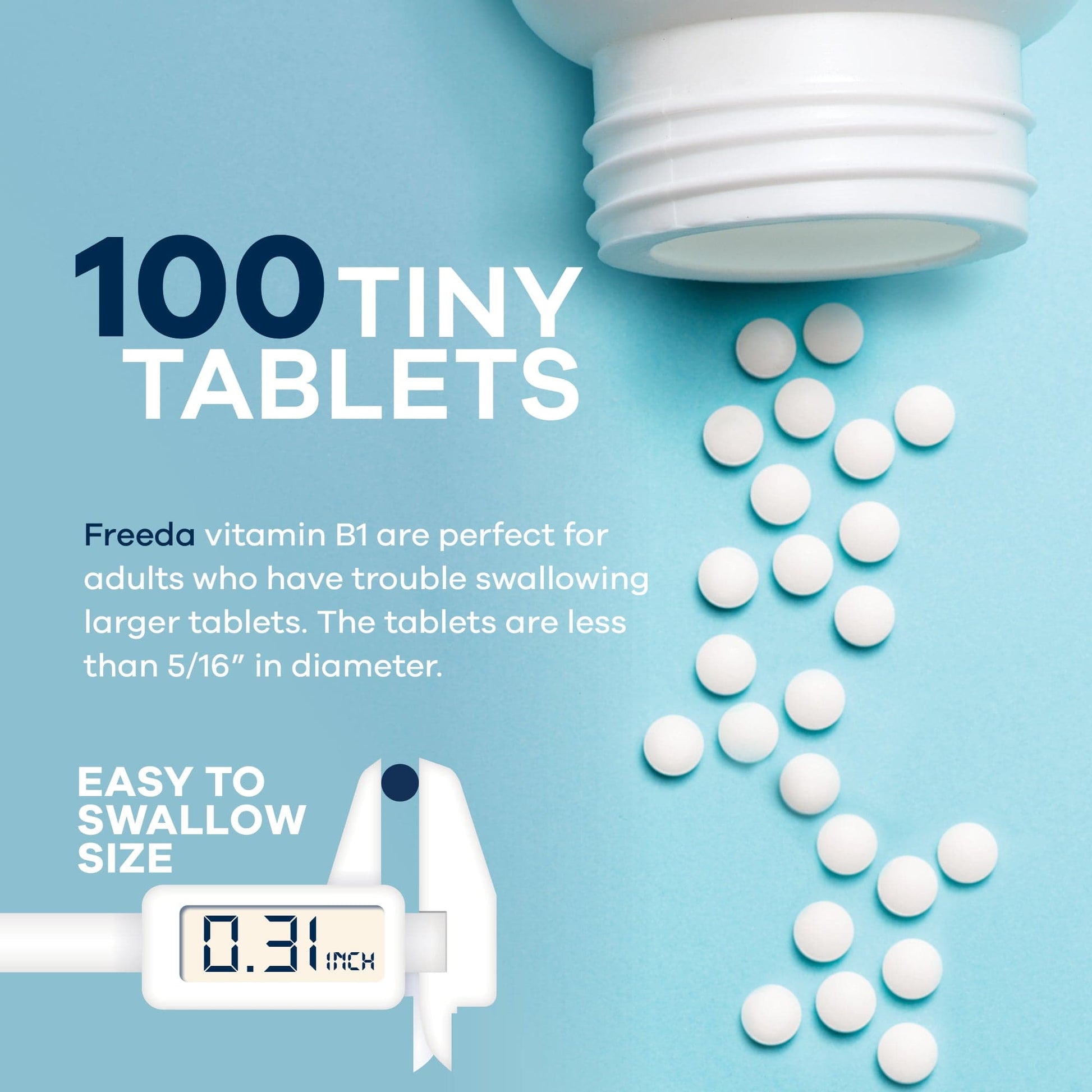 FREEDA  Vitamin B1 (Thiamin HCL) 100 mg - 100 Tablets