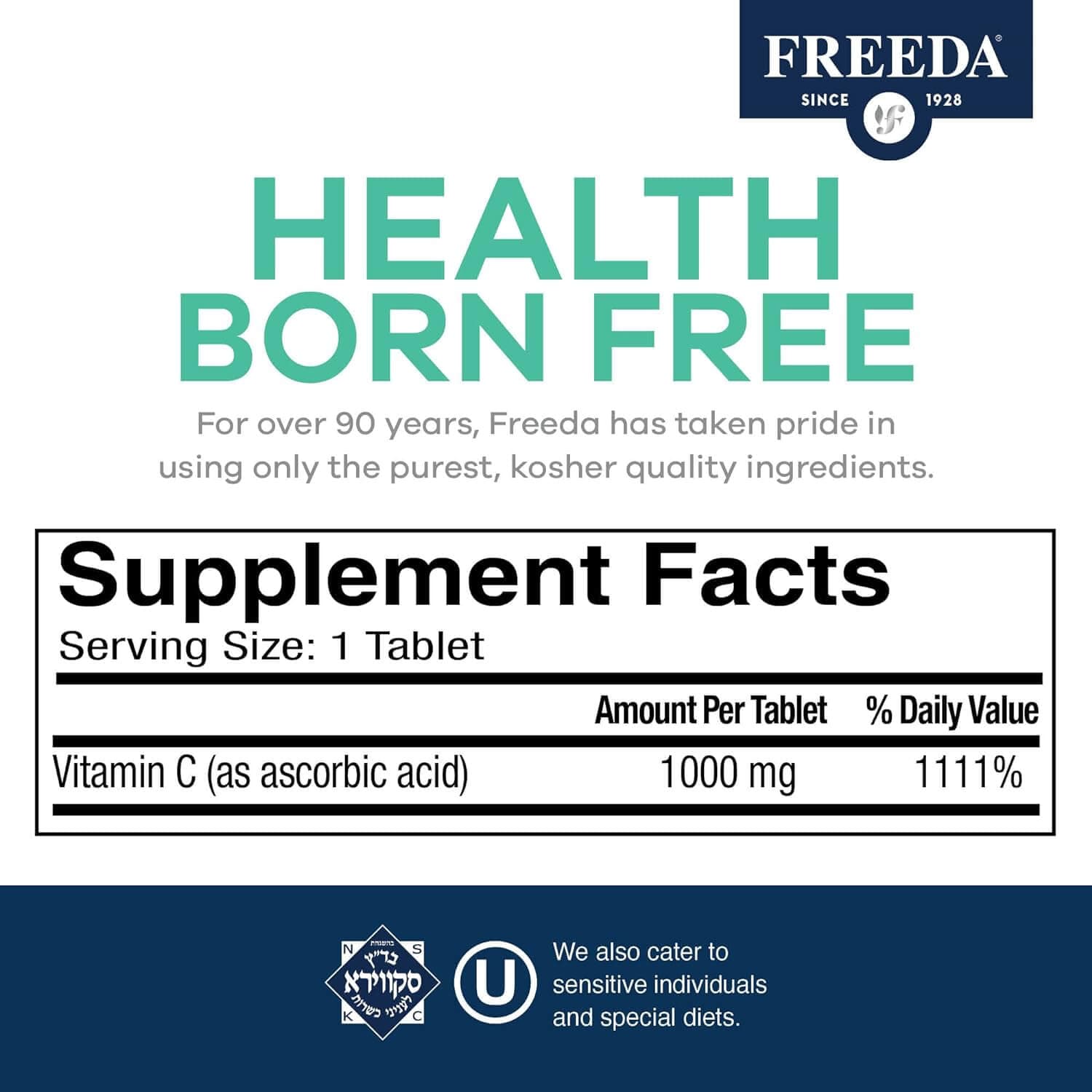 FREEDA  Vitamin C 1000 mg Timed Release