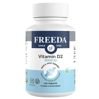 FREEDA  Vitamin D2 2000 IU - 100 Tiny Tablets
