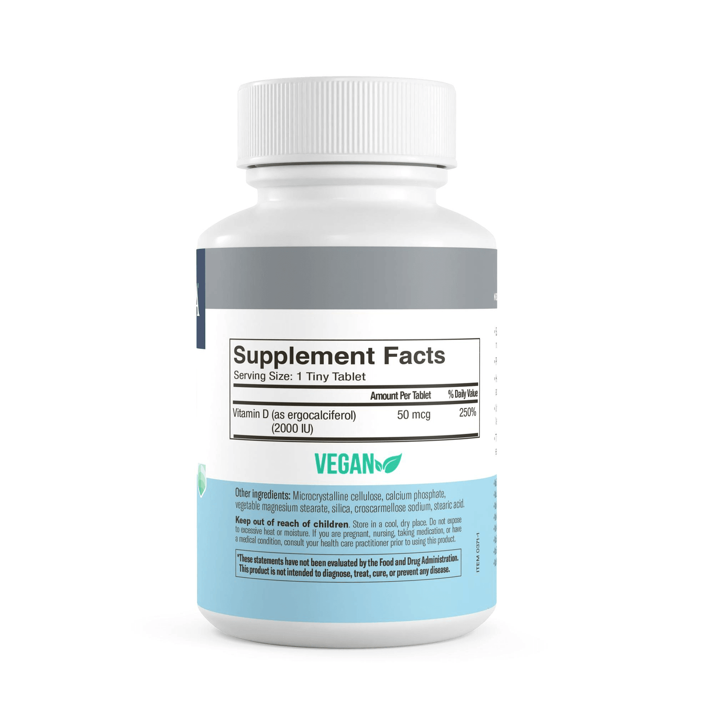 FREEDA  Vitamin D2 2000 IU - 100 Tiny Tablets