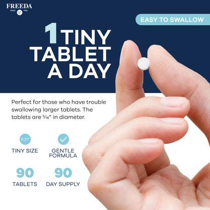 FREEDA  Vitamin D3 10,000 IU & K2 200 mcg, 90 Tiny Tablets