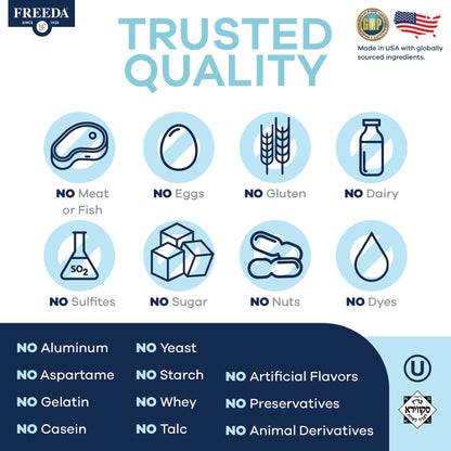 FREEDA  Vitamin D3 10,000 IU & K2 200 mcg, 90 Tiny Tablets