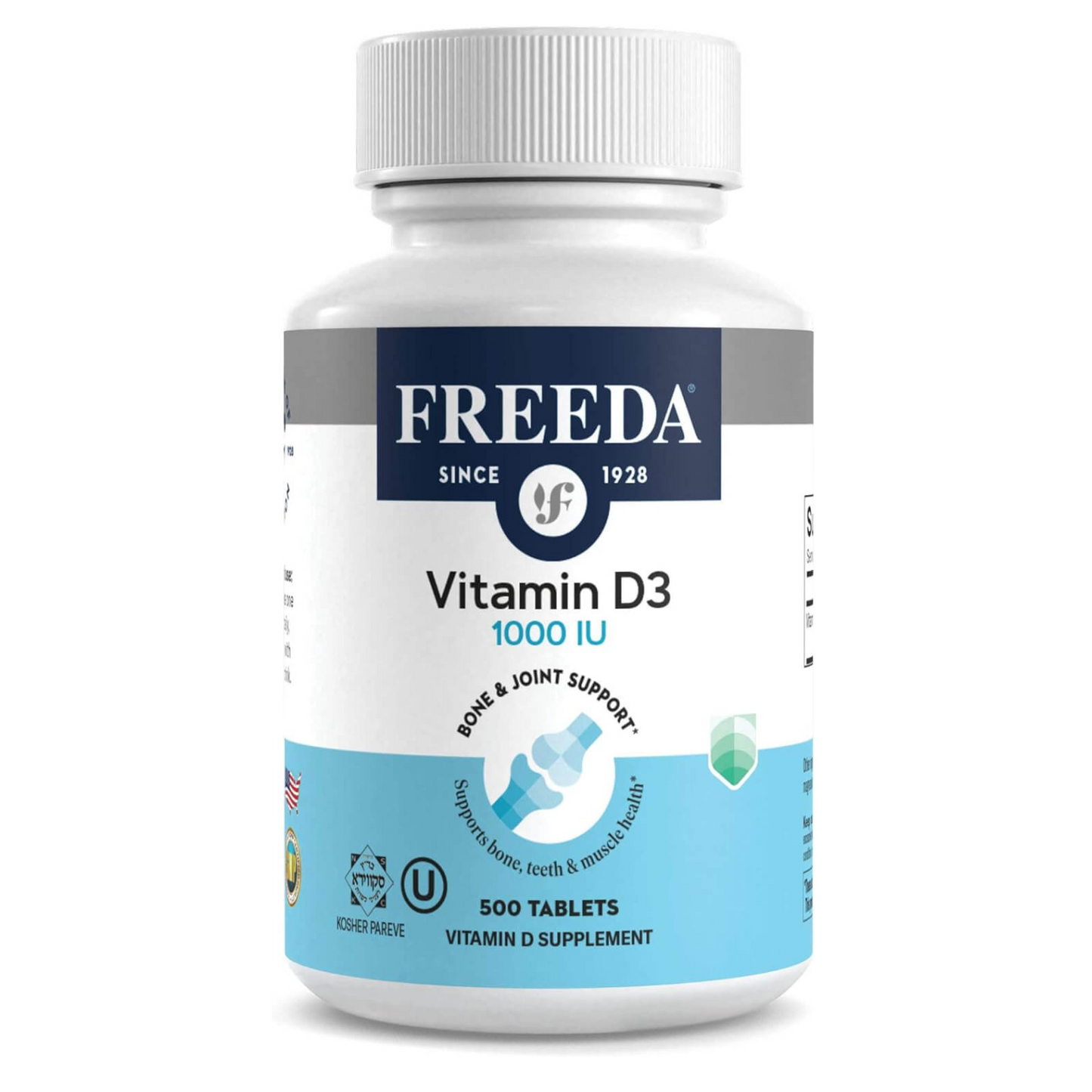 FREEDA  Vitamin D3 1000 IU - Tiny Tablets