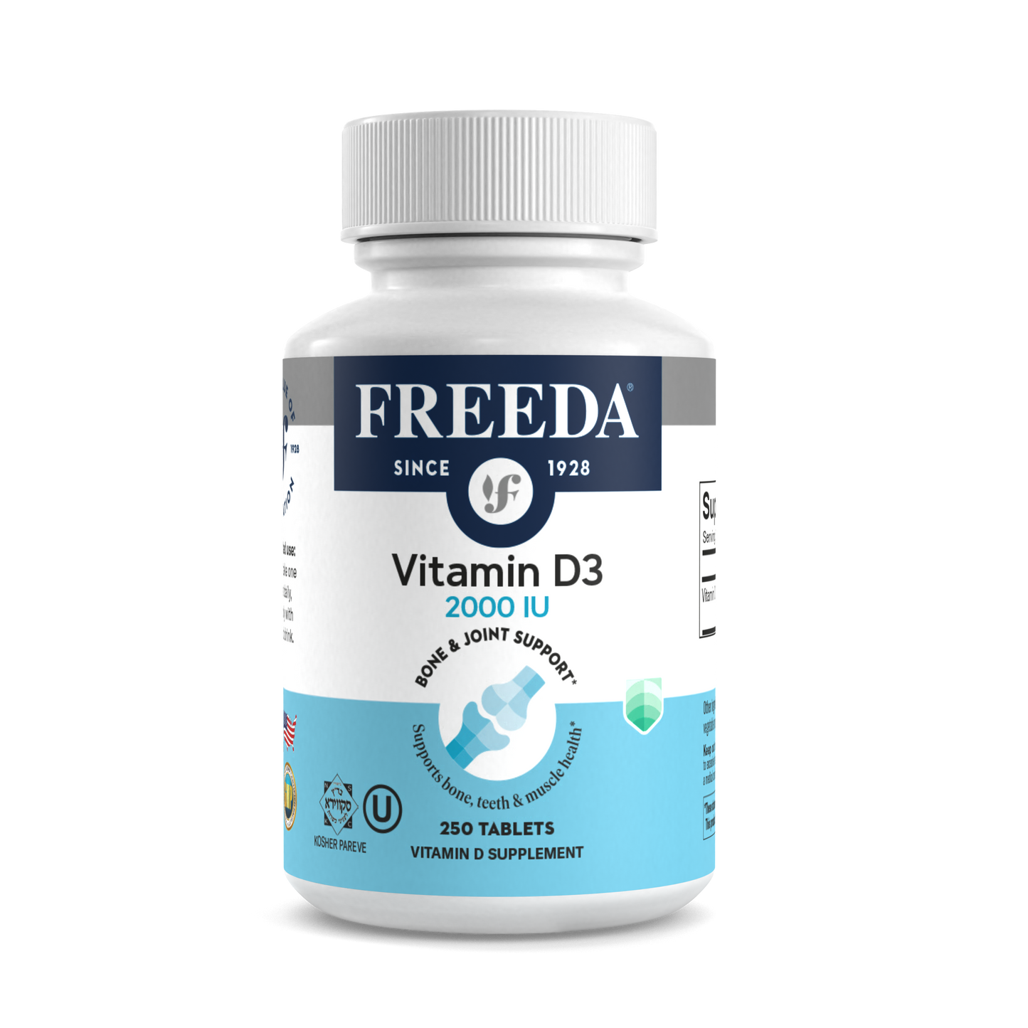 FREEDA  Vitamin D3 2000 IU - Tiny Tablets