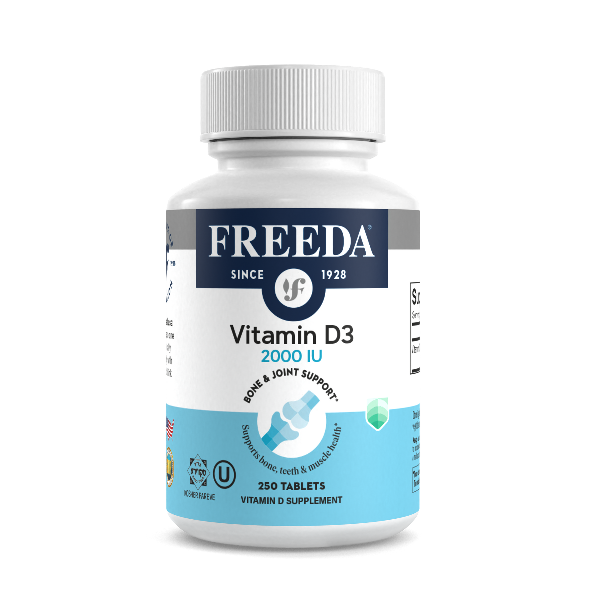 FREEDA  Vitamin D3 2000 IU - Tiny Tablets
