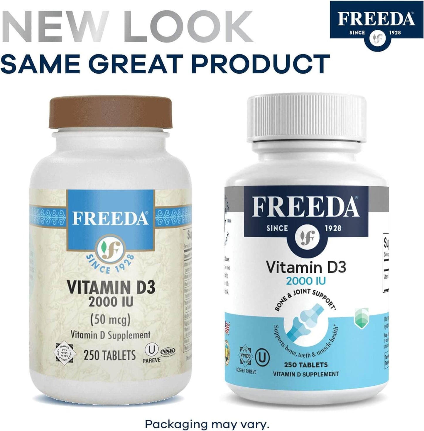 FREEDA  Vitamin D3 5000 IU - Tiny Tablets