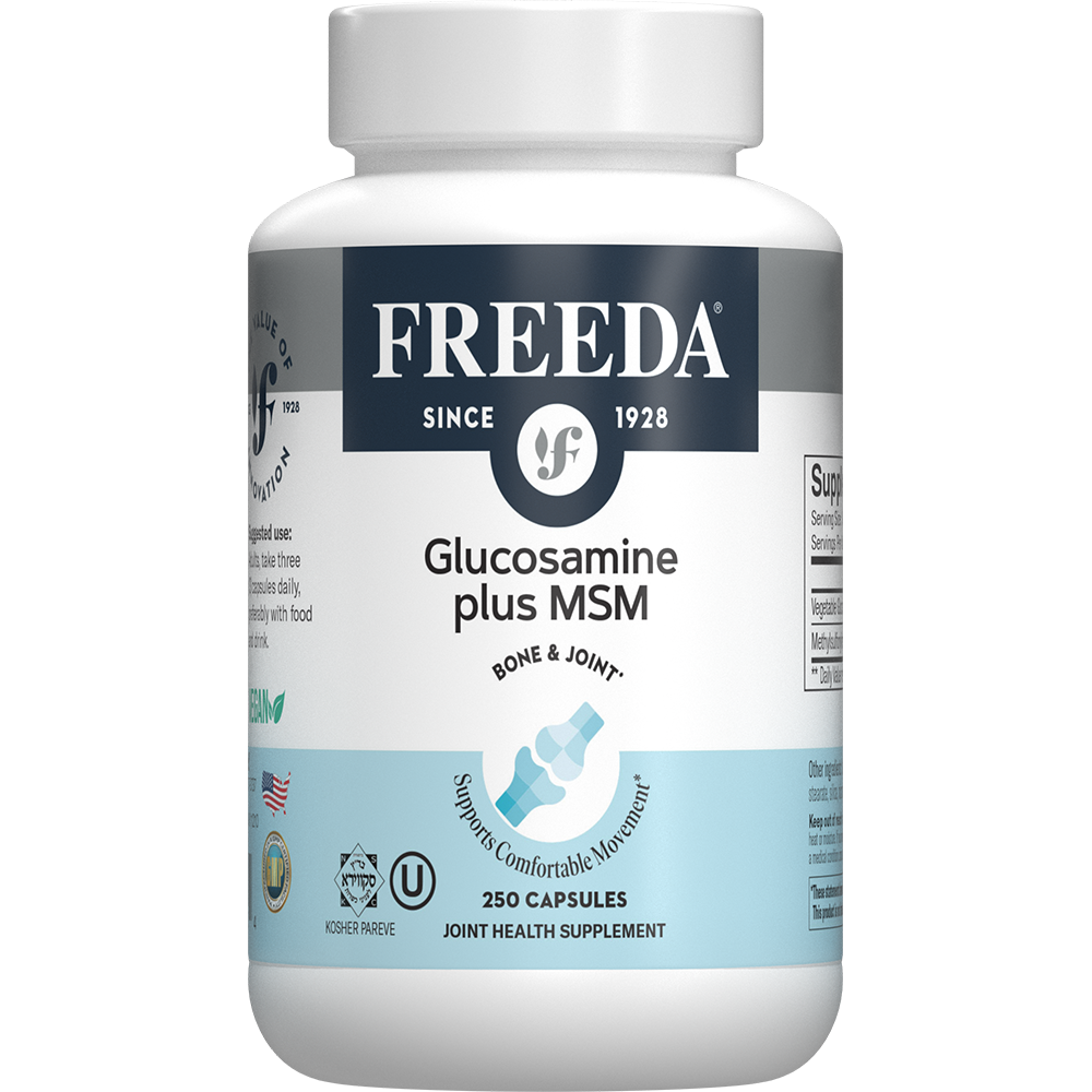 Glucosamine & MSM - 250 Caps - Freeda Health