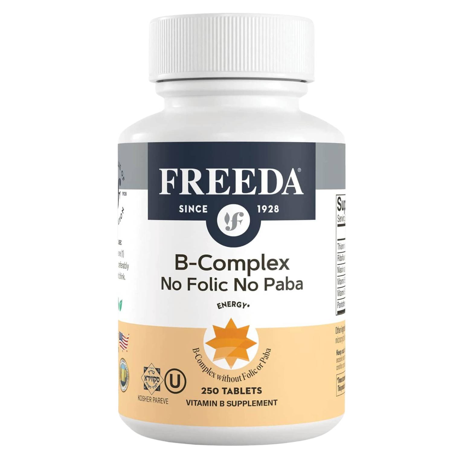 FREEDA  B-Complex No Folic-No Paba 250 Tablets