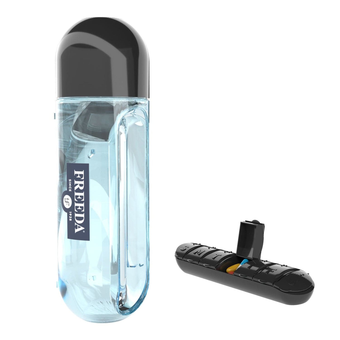 FREEDA  Freeda Health2gO Water Bottle (3-in-1)