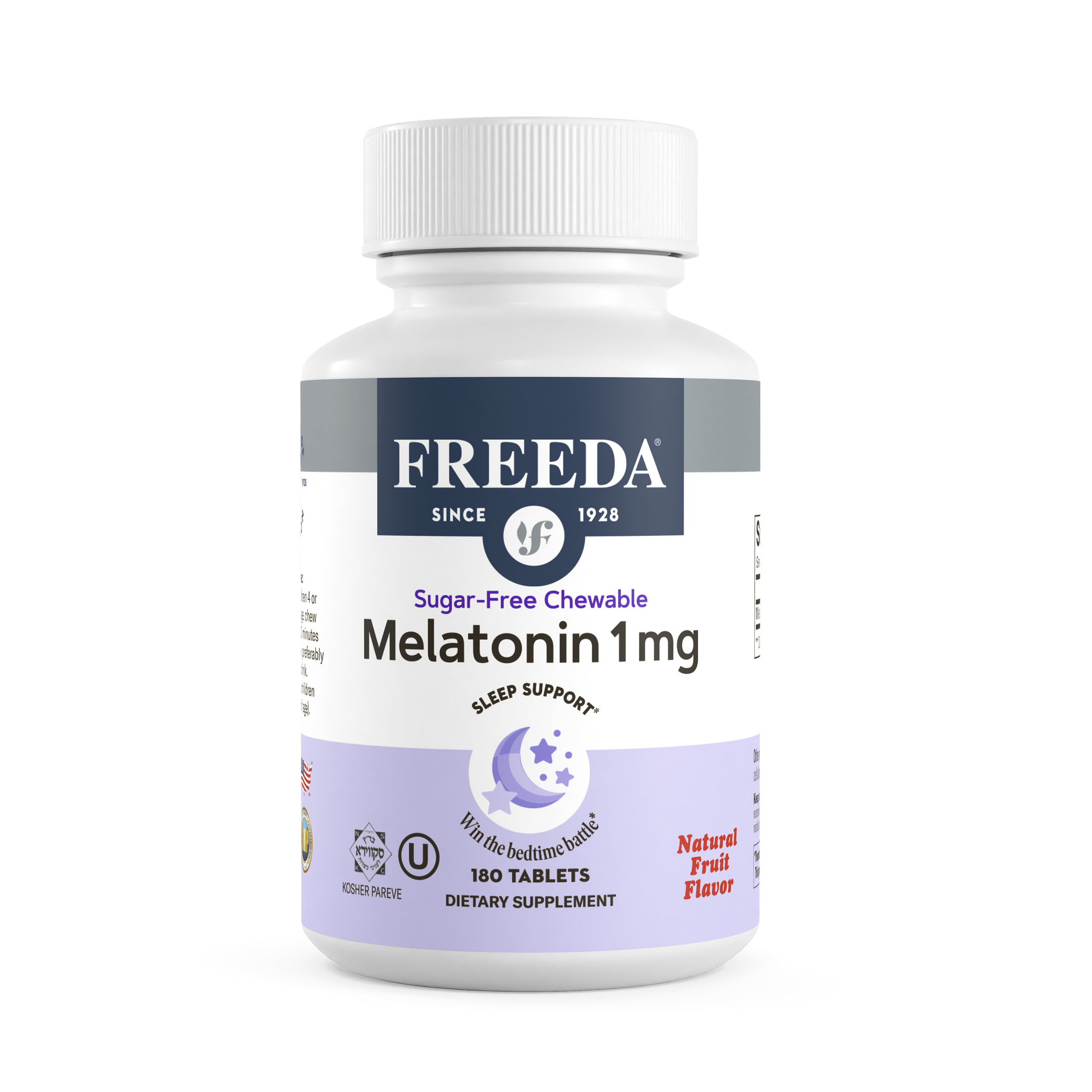 FREEDA  Melatonin Sugar-Free Chewable 1 mg 180