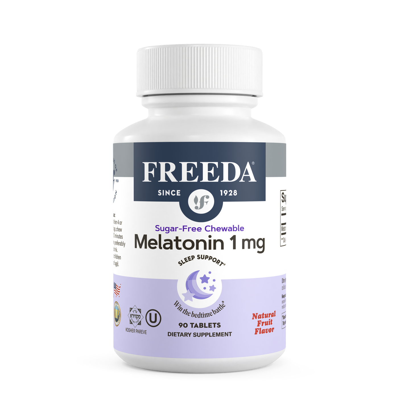 FREEDA  Melatonin Sugar-Free Chewable 1 mg 90