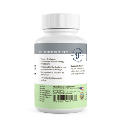 FREEDA  Vitamin B1 (Thiamin HCL) 100 mg - 100 Tablets