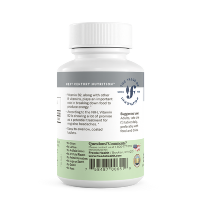 FREEDA  Vitamin B2 (Riboflavin) 50 mg - 100 Tablets